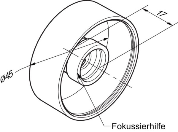 di-soric CS60-WINDOW-FOKUS Optik Objektivabdeckung, Einstellhilfe, Halterung, 213741