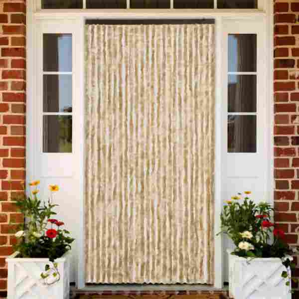 vidaXL Insektenschutz-Vorhang Beige 100x220 cm Chenille, 284284