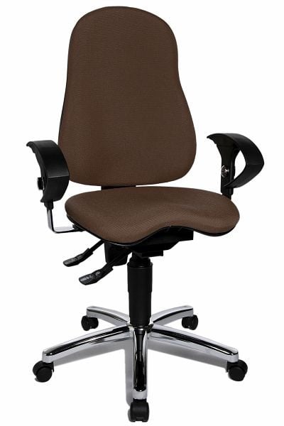 Topstar Fitness-Drehstuhl mit balancierender Sitzfläche, dunkelbraun, SI59UG08