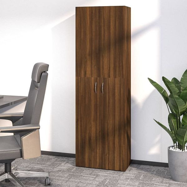 vidaXL Büroschrank Braun Eichen-Optik 60x32x190 cm Holzwerkstoff, 815281