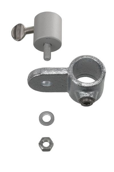 Bochem Fitting für DIN-Stativmaterial d=26,9/12-13mm, T-Guss/Stahl, 110