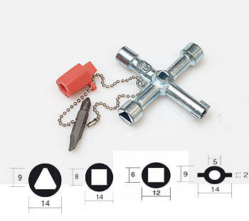 Lemp Schaltschrankschlüssel Universal mit Bit, 121504