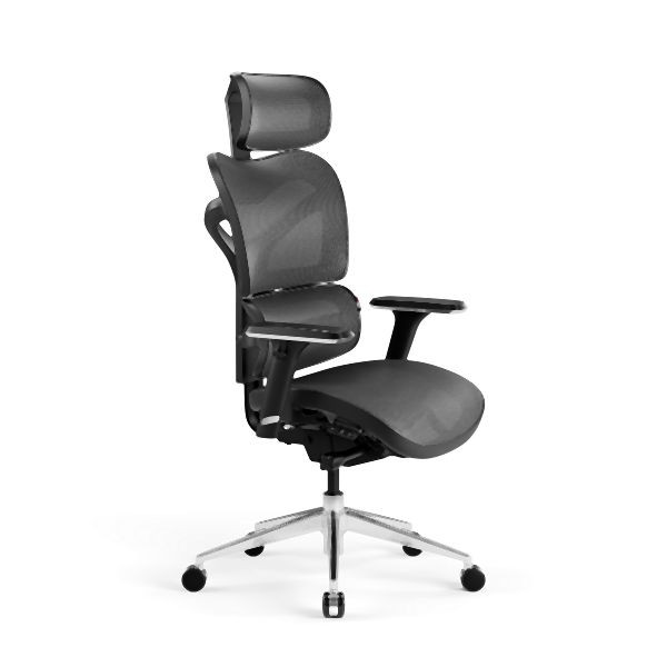 Diablo Chairs Ergonomischer Bürostuhl Diablo V-Commander, Schwarz-Grau, 1113