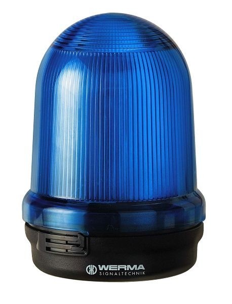 WERMA LED-Rundumleuchte Bodenmontage 115-230VAC BU- blau, 829.510.68