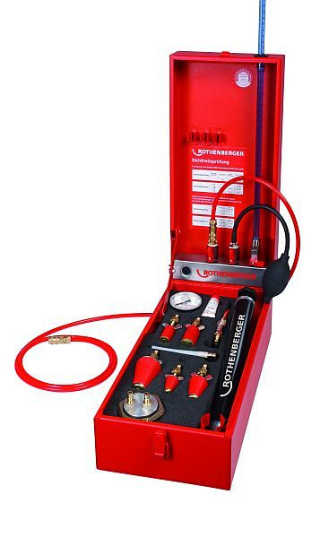 Rothenberger analoges Dichtheitsprüfgerät für Gas- und Wasserleitungen ROTEST GW 150/4 ohne Einrohrzählerkappe, 61701