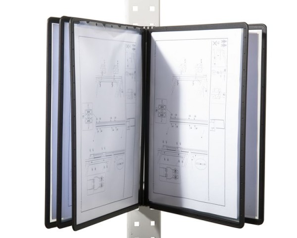 Manuflex Sichttafel, DIN A4 Hochformat, aus Polypropylen, VE: 5 Stück, ZB4793