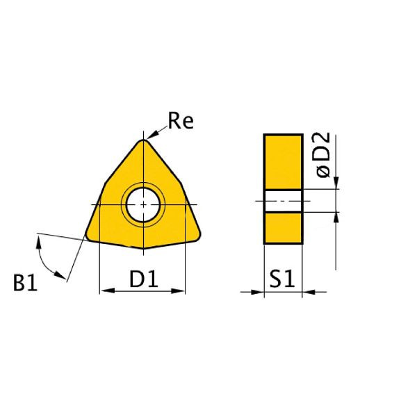 Optimum HM-Ersatzwendeplatten ISO WNMG080408, VE: 5 Stück, 3441752