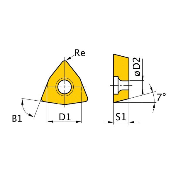 Optimum HM-Ersatzwendeplatten ISO WCMT050308, VE: 5 Stück, 3441759