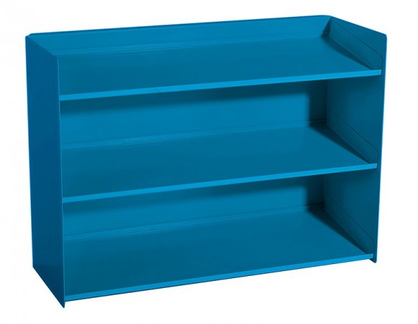 Manuflex Sichtboxen-Regal in Lichtblau RAL 5012, BxTxH = 430 x 155 x 310 mm, ZB3901.5012