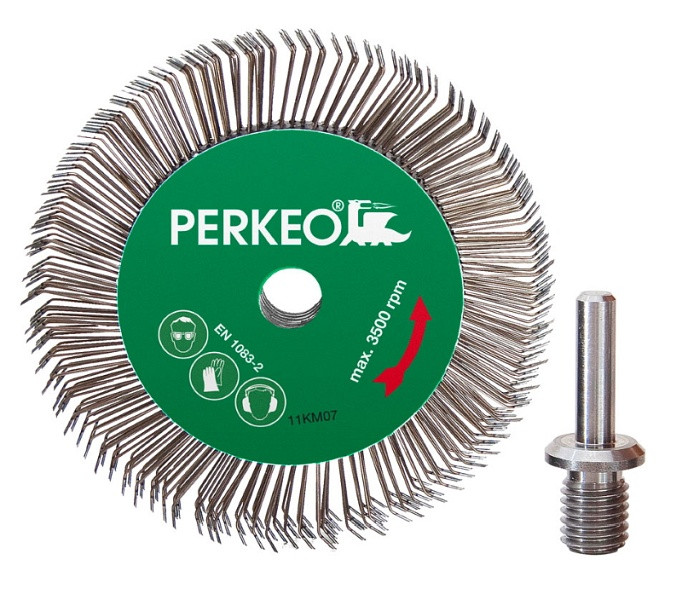 Perkeo TWISTER Draht-Rundbürste inkl. 1 Adapter, 430/01/10