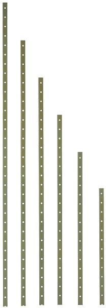 LA-KA-PE SHS 20, senkrechte Halteschiene, 2000 mm, Lackierung: RAL 9011, schwarz, VE: 2 Stück, 23200 20 06