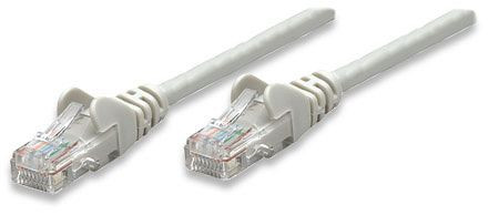 INTELLINET Netzwerkkabel, Cat5e, U/UTP, CCA, RJ45-Stecker/RJ45-Stecker, 1,5 m, grau, 336628