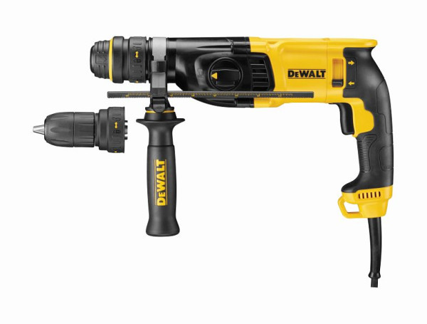 DeWalt Kombihammer SDS-plus 26mm 800Watt, werkzeuglos wechselbare Werkzeugaufnahme, D25134K-QS