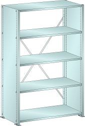 LISTA Grundregal L1006 (BxTxH) 1000x350x1450mm 80kg, Verzinkt, Diagonalkreuz verzinkt, 45.922.222