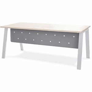 Rocada Fußraumblende für Schreibtisch Metal 180 cm (157x30 cm) grau, 3941