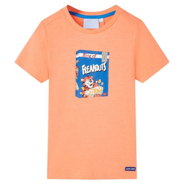 vidaXL Kinder-Kurzarmshirt Neonorange 92, 11849, 8721012014206