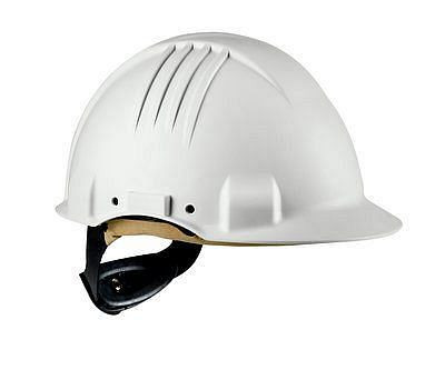 3M Hitzeschutzhelm, Pinlock, Dielektrisch 440v, Schweißband aus Leder, Weiß, VE: 20 Stück, 7100077225