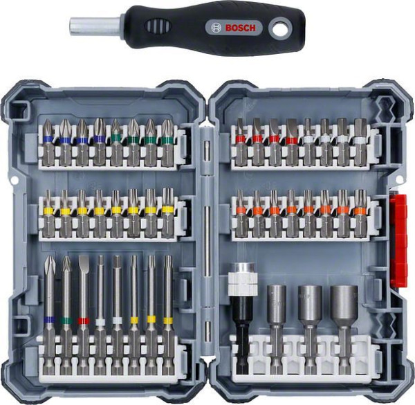 Bosch Pick&Click Set+Griff, 45-teilig, 2607017692