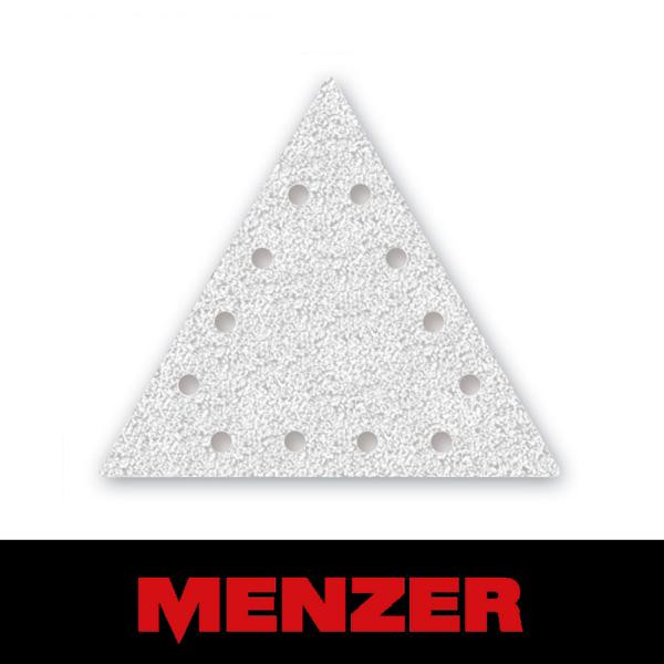 Menzer Klett-Schleifblatt, 250 x 290 mm, 12 Loch, Körnung 240, Normalkorund mit Stearat-Beschichtung, VE: 5, 262020240