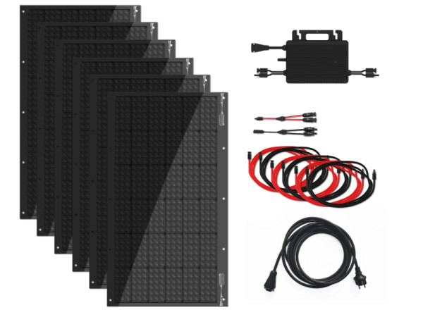 Technaxx Flexibles Solar Balkonkraftwerk 600W WiFi TX-270, 5117