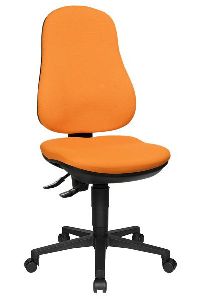 Topstar Bandscheiben-Drehstuhl, spezieller Bandscheibensitz, stufenlose Sitzhöhenverstellung, orange, 8170G04