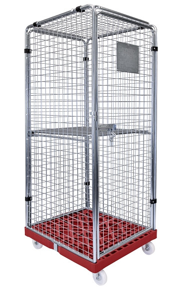 Pilsl Rollbehälter SAFE 1640 mm rot verzinkt, 1040000012