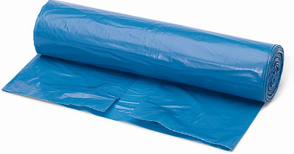 Nölle Abfallsack Standard, 120 Liter, 40 my, 25 Stück pro Rolle, blau, VE: 5 Stück, 738791