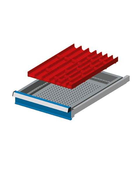 Fami Einteilungsmaterialset für Schubladen, Fronthöhe: 50-300 mm, 19x27 Einheiten, FFH82050200