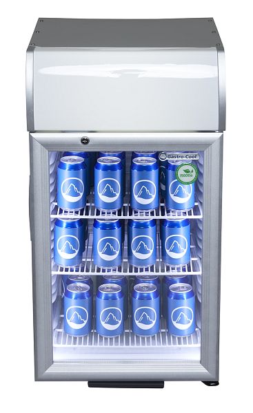 Minikühlschrank für Tankstelle - KühlWürfel - silber - GCKW25