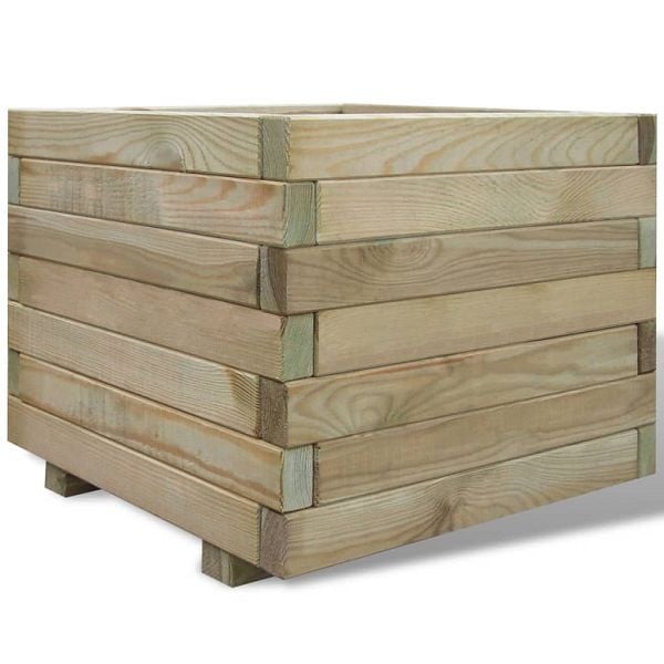 vidaXL Hochbeet 50x50x40 cm Holz Quadratisch, 41659