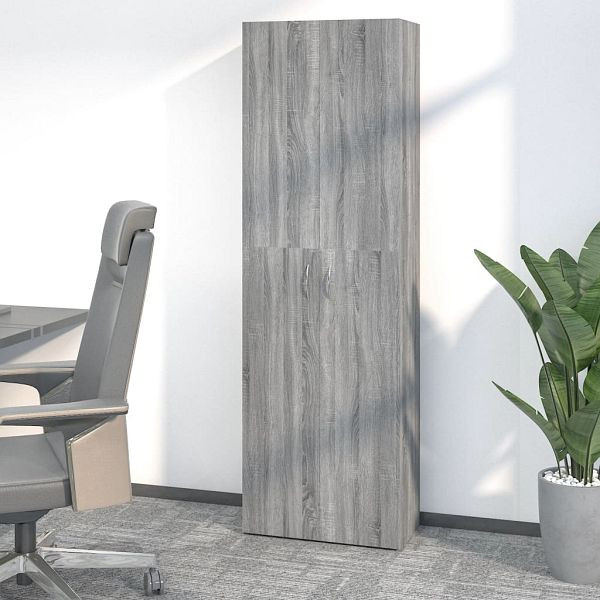 vidaXL Büroschrank Grau Sonoma 60x32x190 cm Holzwerkstoff, 815280