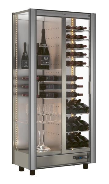 NordCap Weintemperierschrank TMV-M14, steckerfertig, Umluftkühlung / statische Kühlung, umschaltbar, 446114002