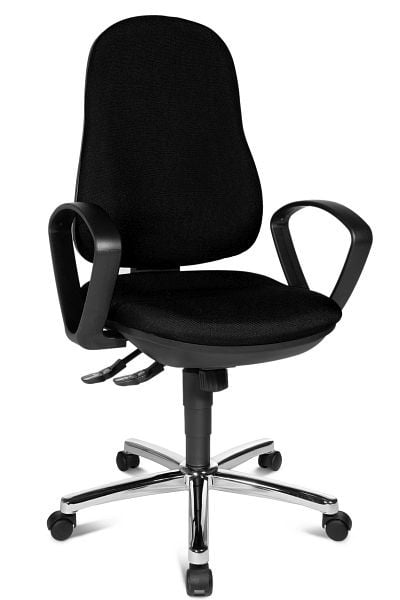 Topstar Bandscheiben-Drehstuhl, ergonomische Rückenlehne, schwarz, 8929G20