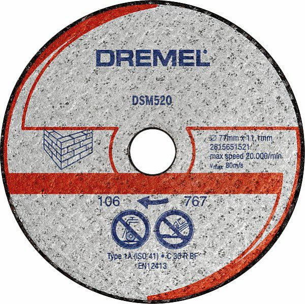 Dremel DSM20 Mauerwerk-Trennscheibe, 2615S520JB