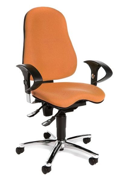 Topstar Fitness-Drehstuhl mit balancierender Sitzfläche, orange, SI59UG04