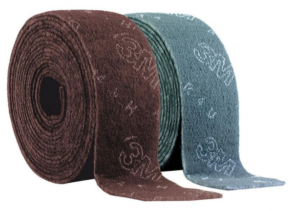 3M Scotch-Brite Clean and Finish Vliesrolle CF-RL, 125 mm x 10 m, A VFN, VE: 4 Rollen, 7000078360