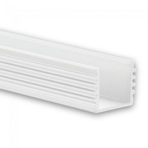 DOTLUX Alu-Aufbau-Profil Typ 4 200 cm pulverbeschichtet weiß RAL 9010 für LED-Streifen bis 12 mm, 3982