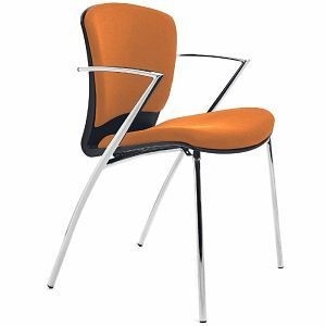 Rocada Besucherstühle orange, Breite 520 mm, VE: 2 Stück, 966/5