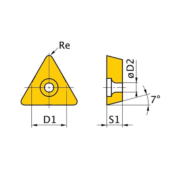 Optimum HM-Ersatzwendeplatten ISO TCMT090204, VE: 5 Stück, 3441760