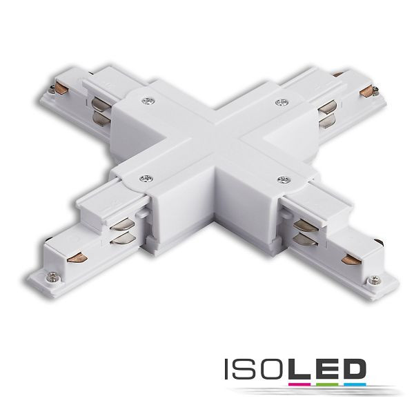 ISOLED 3-Phasen DALI X-Verbinder für Aufbauschiene, weiß, 116231