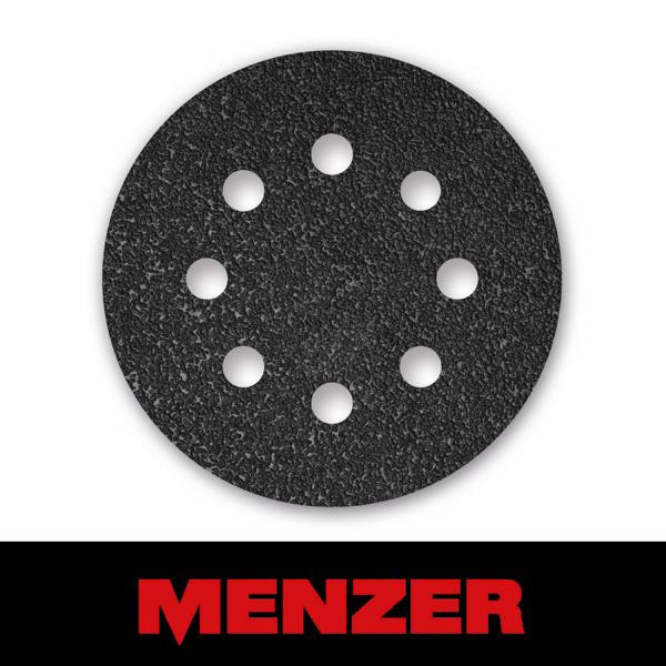 Menzer Klett-Schleifscheibe, Ø 125 mm, 8 Loch, Körnung 36, Siliciumcarbid, VE: 25, 231301036