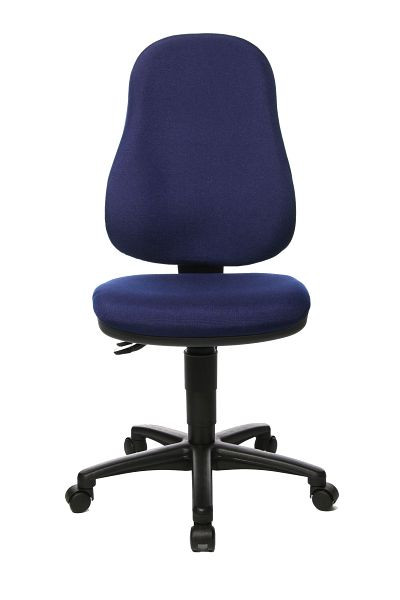 Topstar Bandscheiben-Drehstuhl, für Home Office, Muldensitz, blau, 8160G26