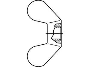 Flügelmuttern DIN 315 Messing M 20 VE=S
