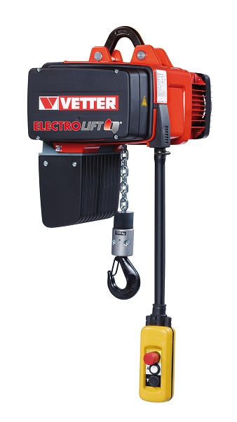 Vetter ELECTROLIFT® 125 kg, Bügelaufhängung, mit Betriebsstundenzähler, SiXX1F-BL