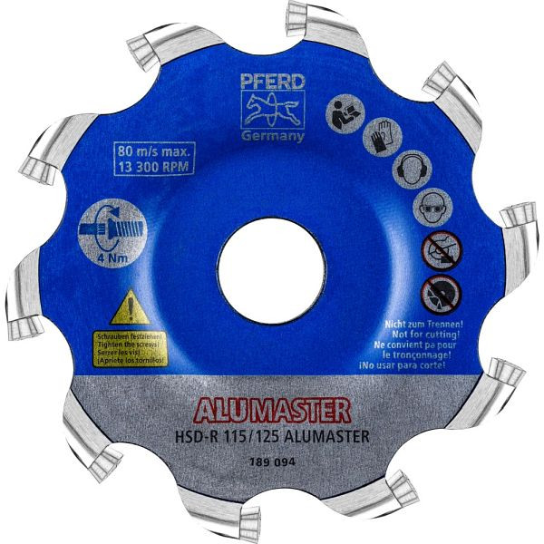 Pferd High Speed Disc ALUMASTER HSD-R 115/125 ALUMASTER, 22000019