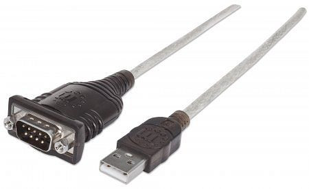 MANHATTAN USB auf Seriell-Konverter, FTDI FT232RL-Chipsatz, 0,45 m, 151856