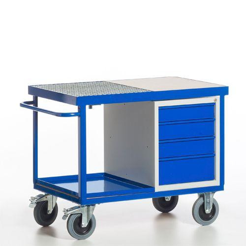 Rollcart Umwelt-Werkstattwagen 1 Schubladenschrank (1250x700), Tragkraft: 600 kg, 07-4313