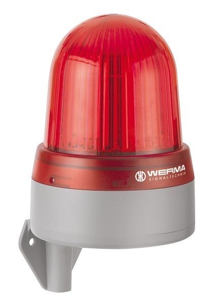 WERMA LED-Sirene Wandmontage 32 Töne 115-230VAC drei Leuchtbilder fernansteuerbar RD- rot, 433.100.60
