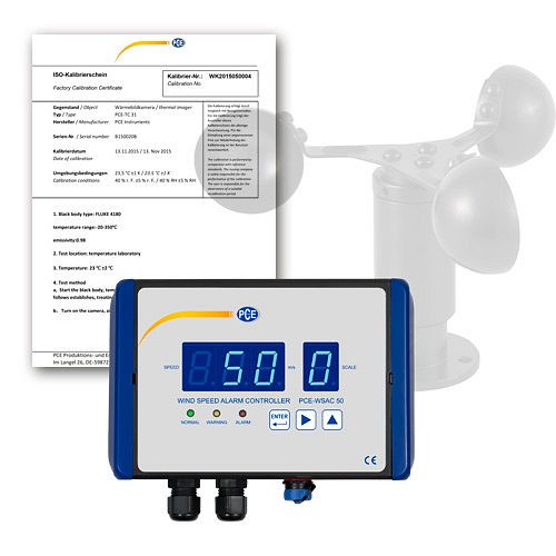 PCE Instruments Anemometer mit Voralarm und Alarm PCE-WSAC 50-311 günstig  versandkostenfrei online kaufen: große Auswahl günstige Preise