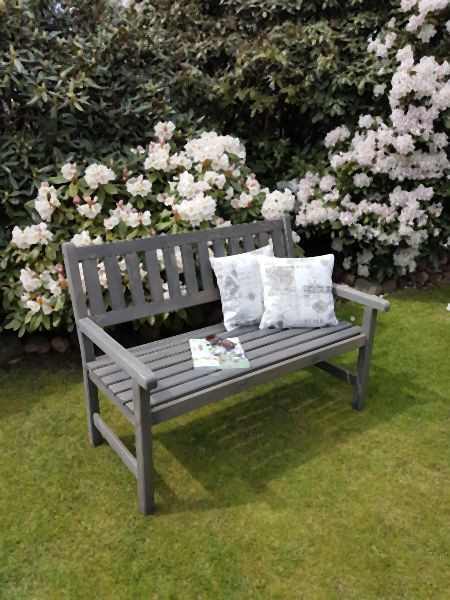 Promex Gartenbank "Johanna" 2-Sitzer, grau, 60044, 4012379600442